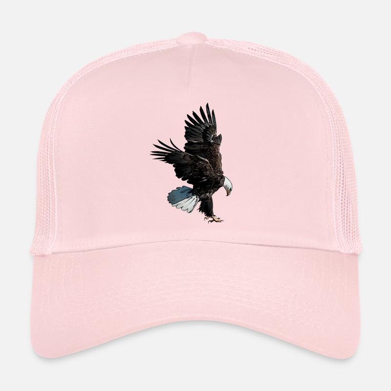 Adlermotiv Aigle Impression Éperonné aigle à tête blanche Aigle Casquette trucker 