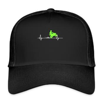 Heartbeat Quad ATV Offroad Motorsport Quad Driver - Casquette trucker  - noir/noir - Devant