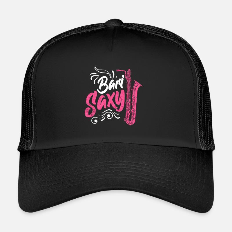 Bari Saxy Drôle de saxophone baryton baryton Sax Casquette trucker 