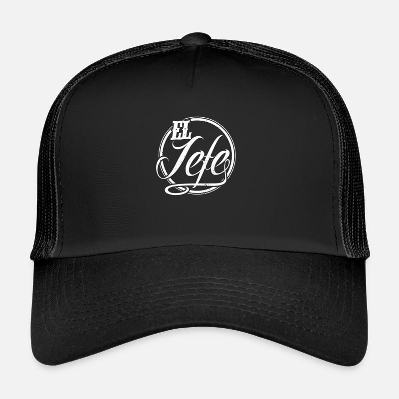 Soy el Jefe De Todos. I'm the boss here. - Trucker Cap - Schwarz/Schwarz