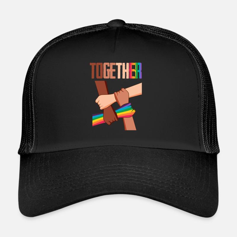 Equality Social Justice Human - Trucker Cap - Schwarz/Schwarz