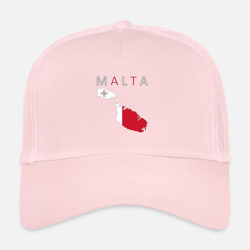 Malta Karte Flagge Gozo Comino Trucker Cap
