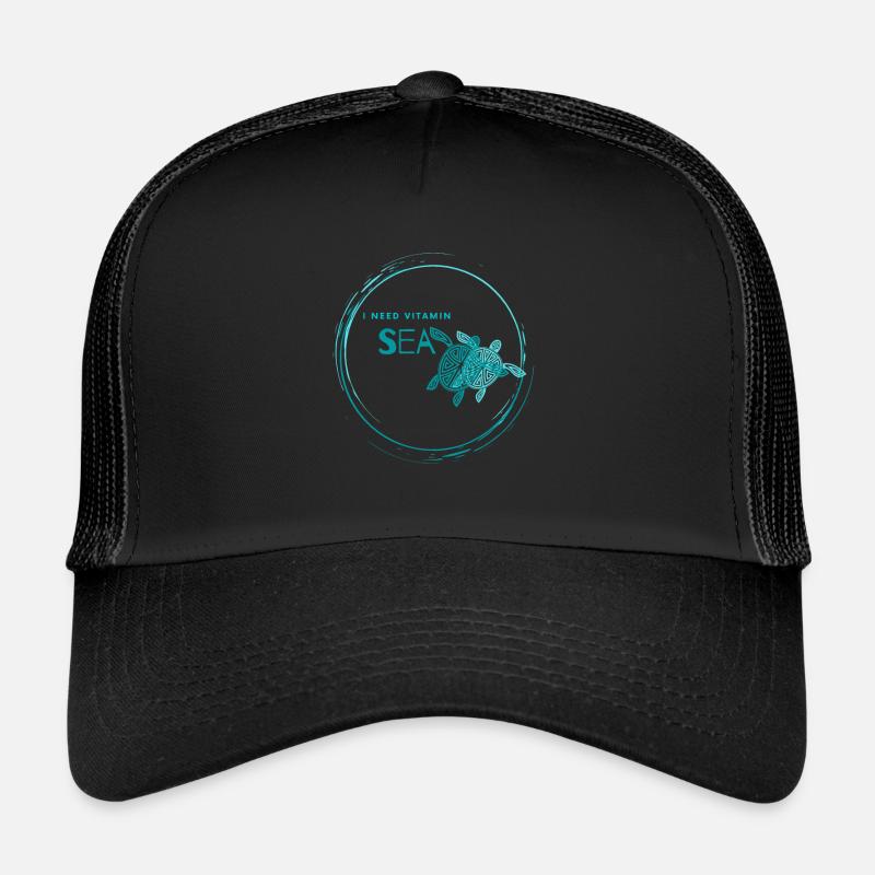 La mer est la vitamine C Casquette trucker 