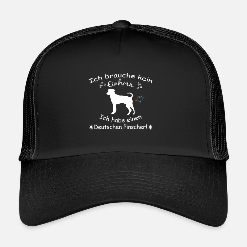 Deutscher Pinscher - Trucker Cap - Schwarz/Schwarz