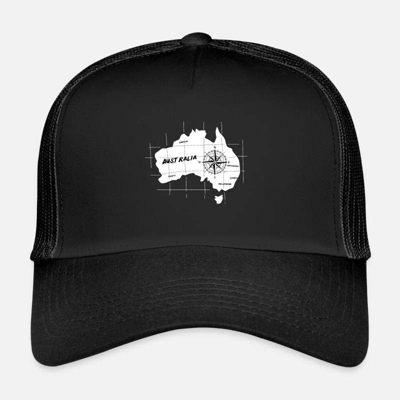 Australia Map Trucker Cap