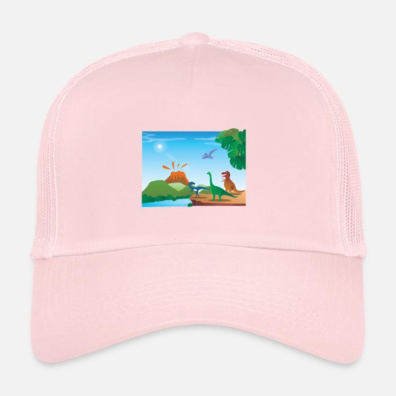 Dinosaurier-Vulkan Trucker Cap