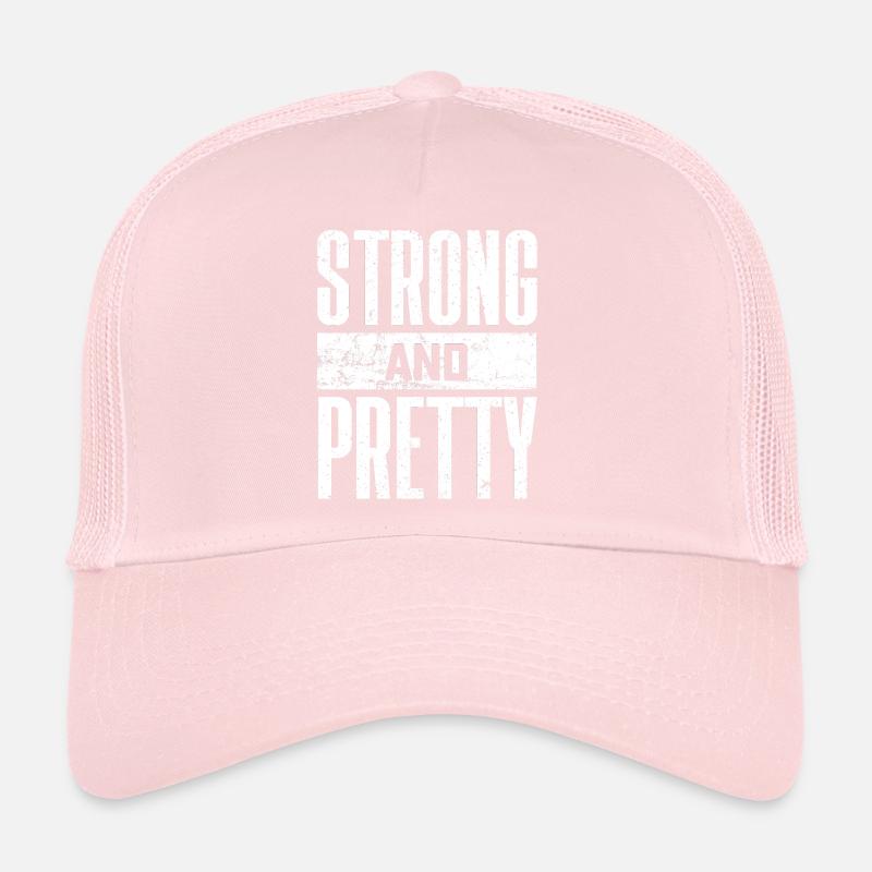 Strong and Pretty Drôle de sort Gym Casquette trucker 