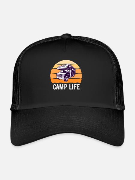 Camp Leben - Casquette trucker  - noir/noir - Devant