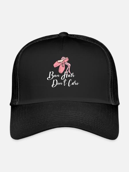 Ballerine Ballet Danseur mode Danse Cadeau - Casquette trucker  - noir/noir - Devant