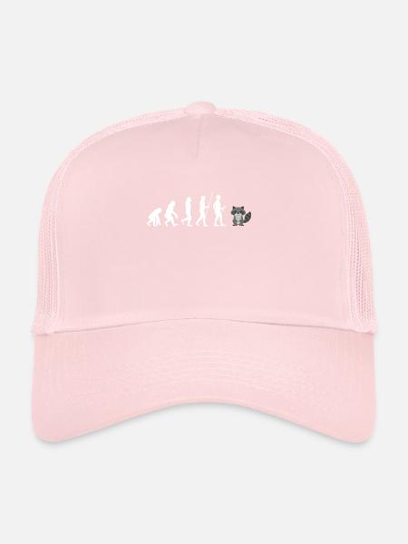 Rat de lavage - Casquette trucker  - rose pâle - Devant