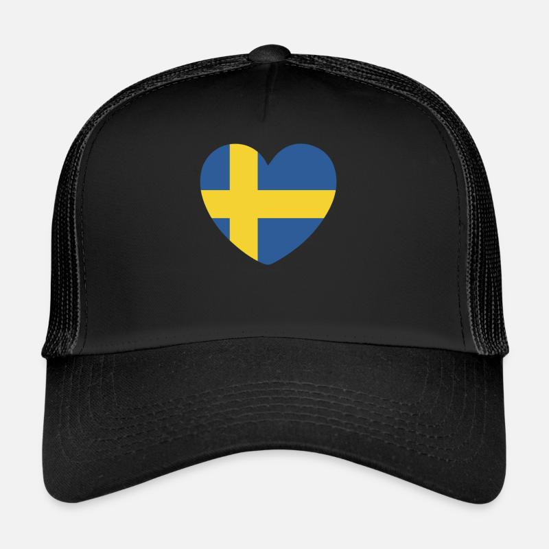 FANTASTIC SWEDEN FLAG DESIGN Trucker Cap