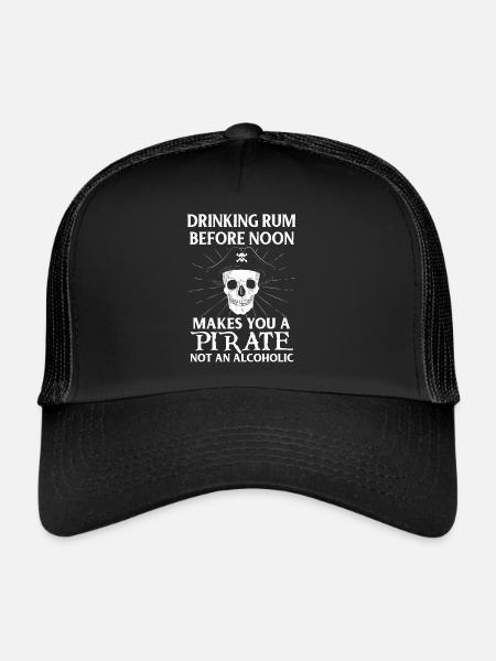 Pirates Matelot pirates pirates navire bateau enfant - Casquette trucker  - noir/noir - Devant