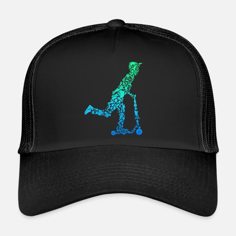 Scooter Roller Stunt für Kinder Trucker Cap