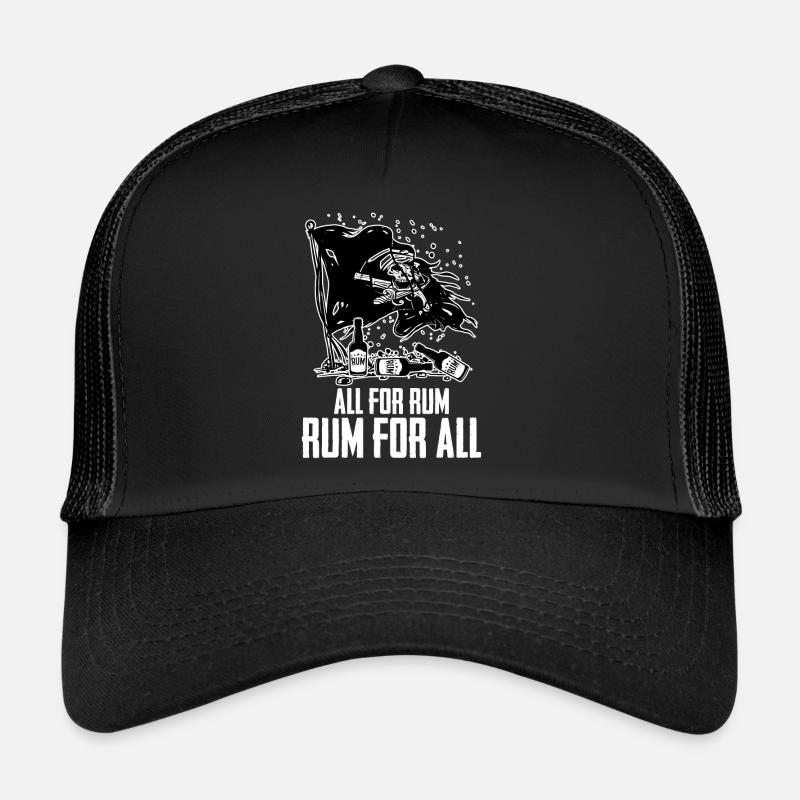 Rhum Pavillon pirate Casquette trucker 