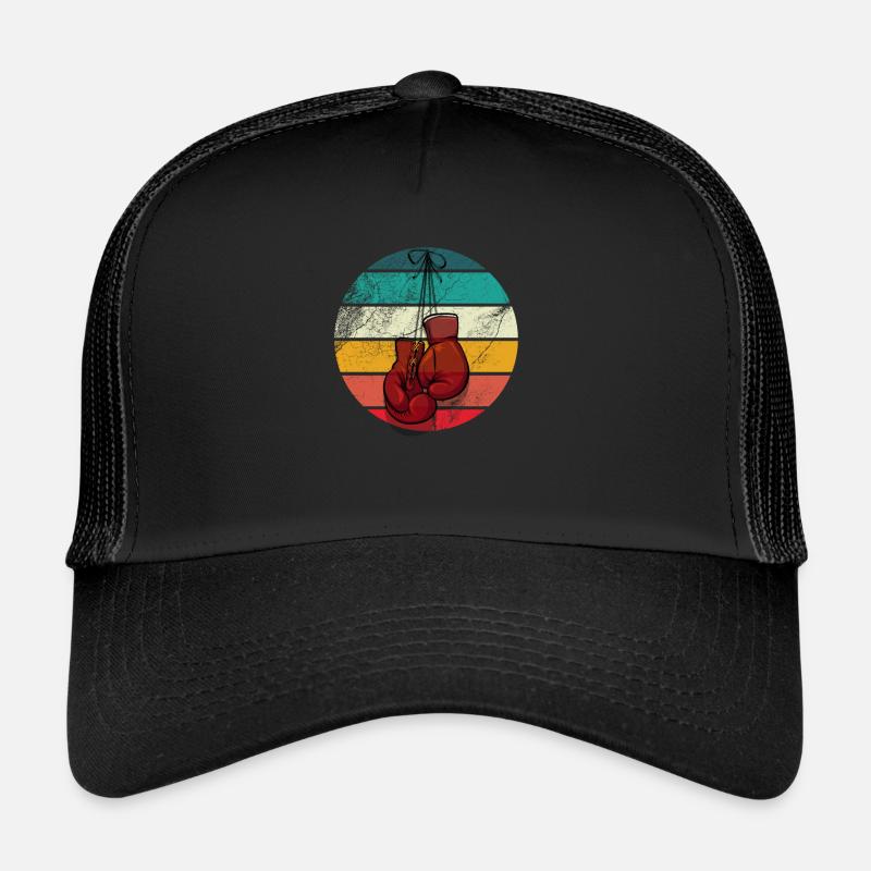 Boxen Boxerin Retro Boxhandschuhe Trucker Cap