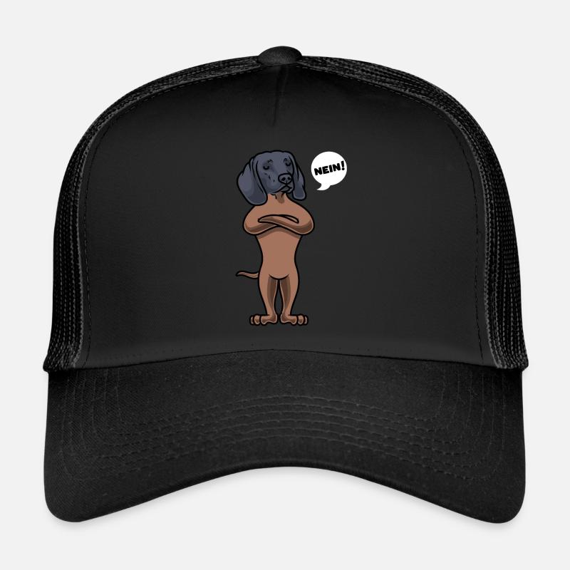 Stubborn Bavarian mountain welding dog funny Trucker Cap