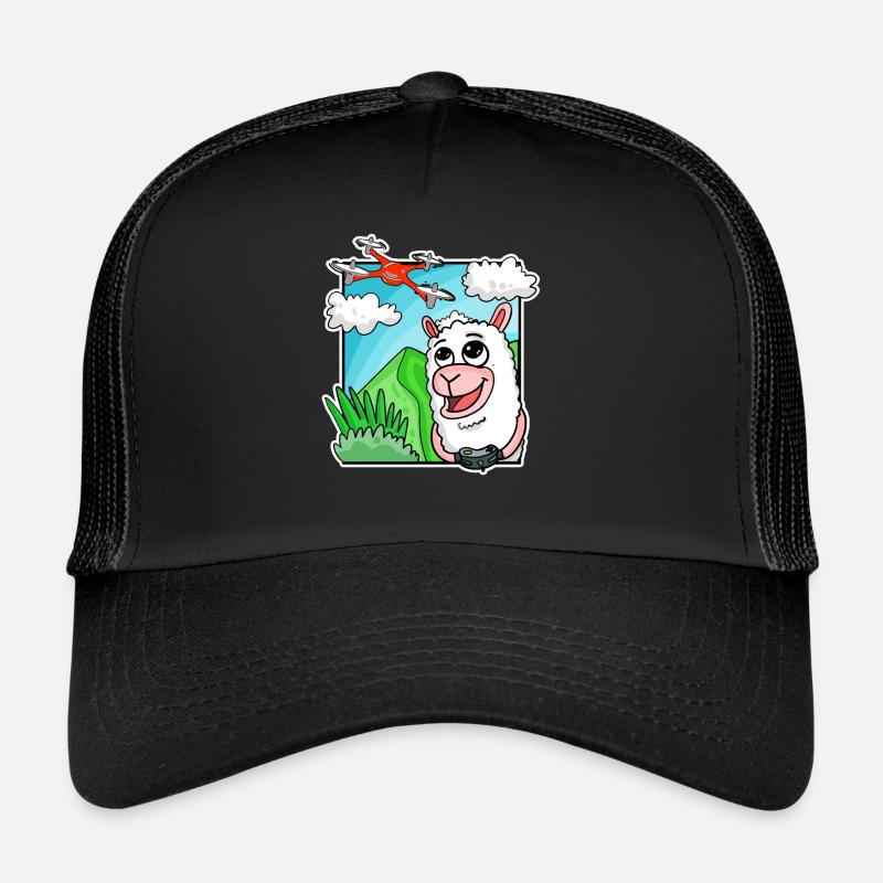 Drone Quadcopter Pilote drone Alpagas Casquette trucker 