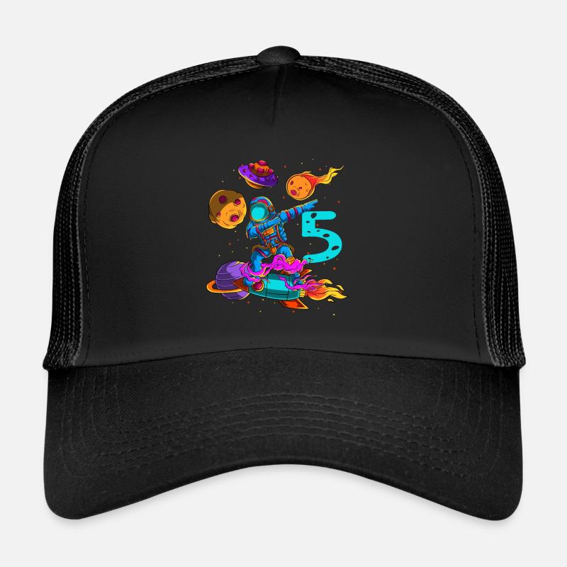 Astronaut Im Weltraum 5. Geburtstag Trucker Cap