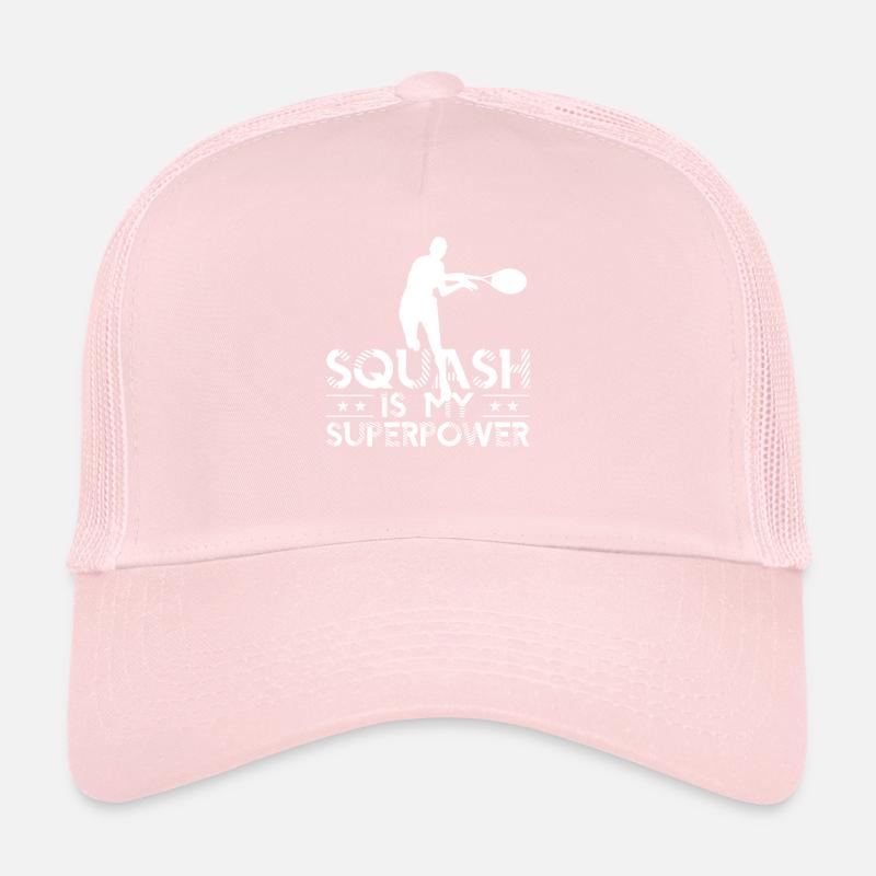 Squash Est Mon super force équipe Joueur de squash Casquette trucker 