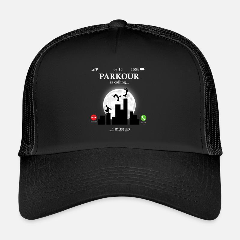 Parkour - Casquette trucker  - noir/noir