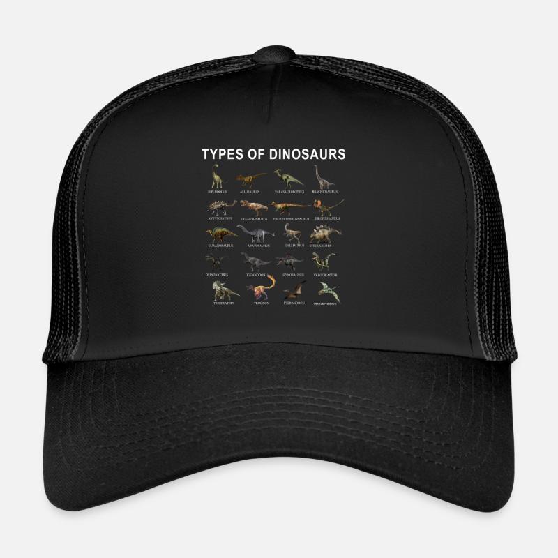 dinosaurs - Trucker Cap - black/black