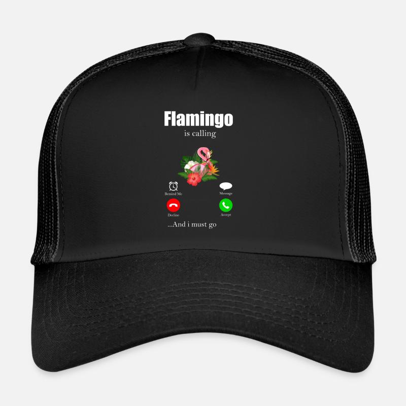 Flamingo - Casquette trucker - noir/noir
