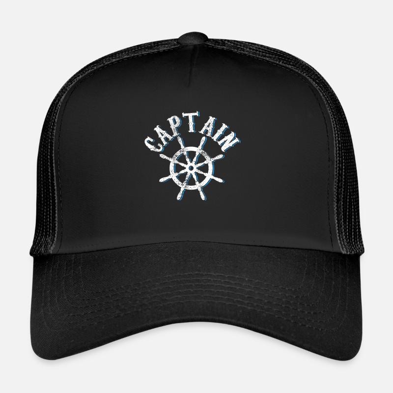 Capitaine - Casquette trucker  - noir/noir
