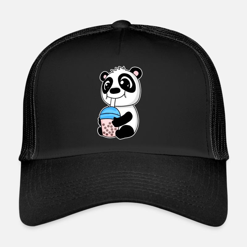 Bubble Tea Panda - Casquette trucker - noir/noir