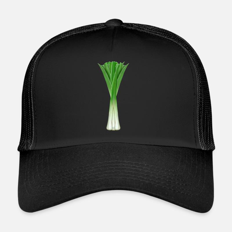 Leek Vegetable Harvest Garden Leek Onions Kitchen Trucker Cap