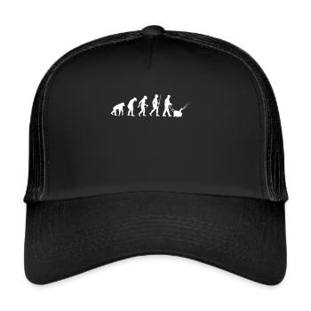Evolution Schneefräse Schneeräumer Winterdienst - Trucker Cap - Schwarz/Schwarz - Vorne