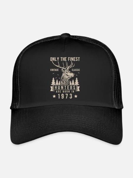 Hunter gift 1973 - Trucker Cap - black/black - Front