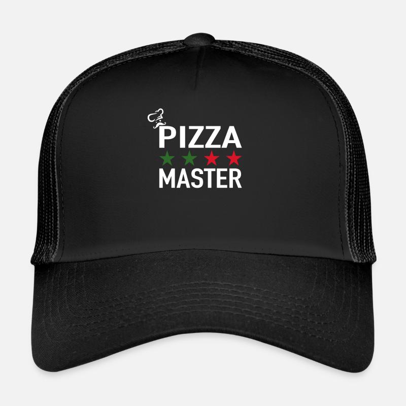 Pizza Master Pizza Chef Italian Pizza - Trucker Cap - black/black