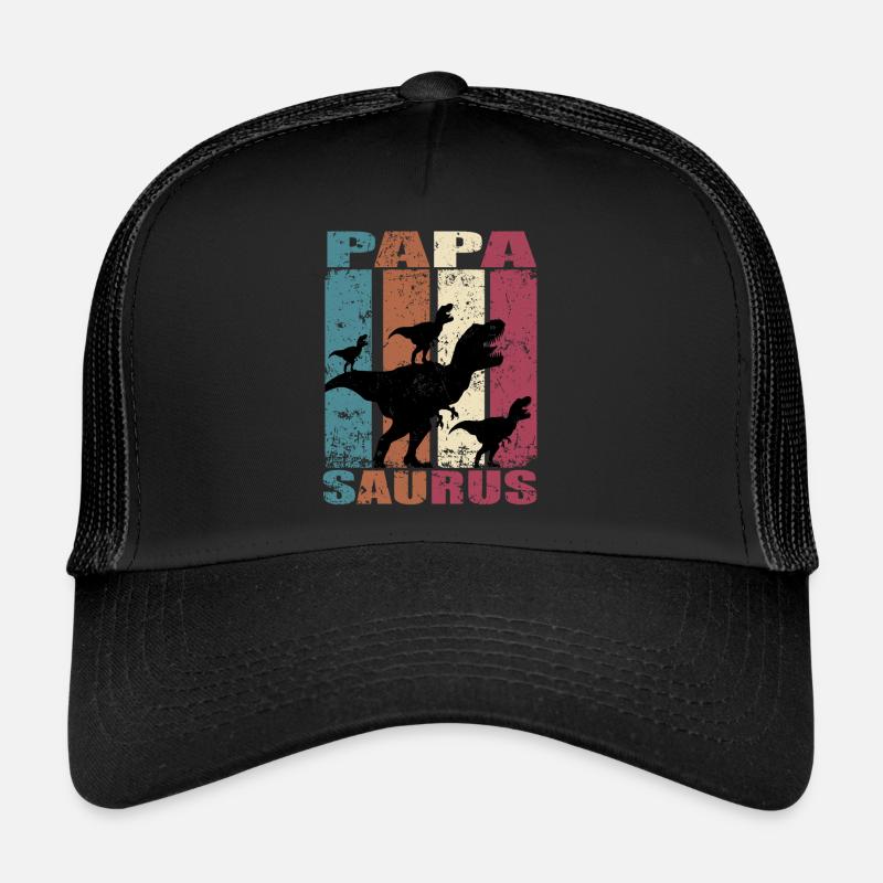 Papa Saurus Dinosaurier Dino Zwillinge Papasaurus Trucker Cap