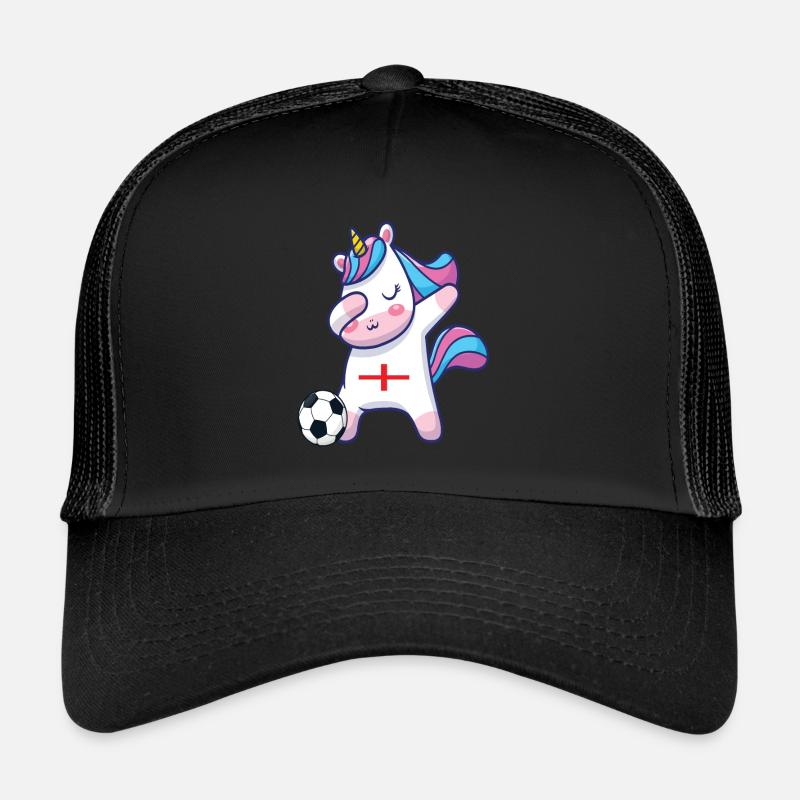 Dabbing Einhorn Fußball England Trucker Cap