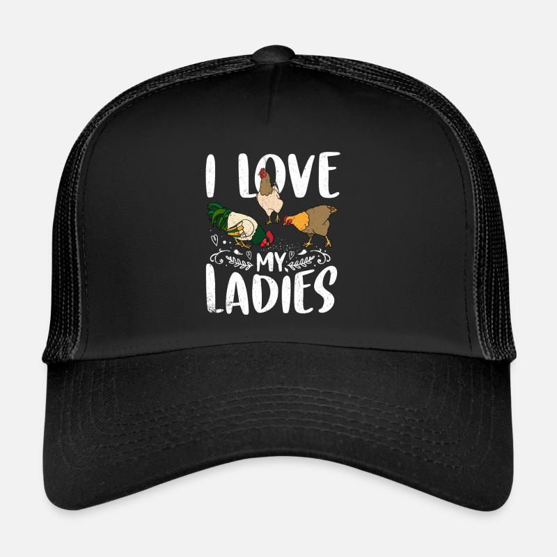 Huhn - Trucker Cap - Schwarz/Schwarz