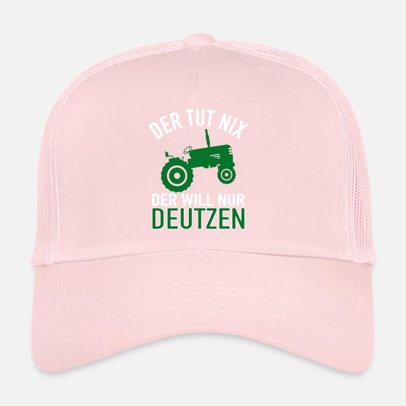 Der Tut Nix Der Will Nur Deutzen - Traktor Bauern Trucker Cap