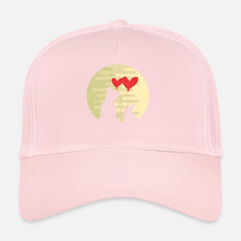 Lapin mignon Ours d'amour Bague mariage Relation Casquette trucker 