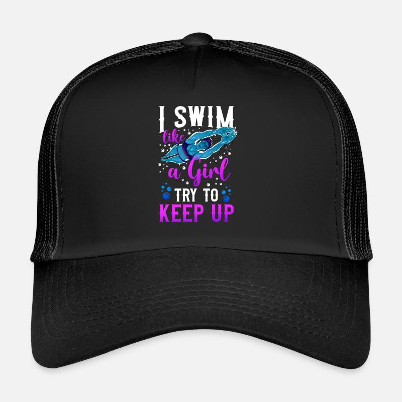 Swimming Swimmer I Know I Swim Casquette trucker 