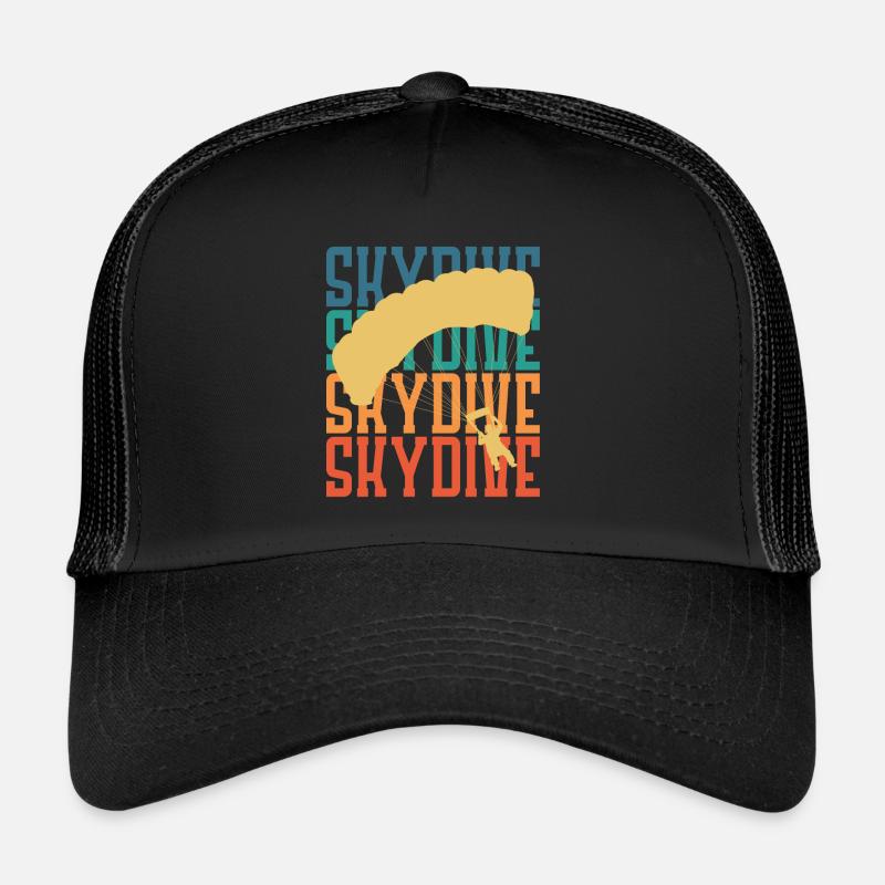 Skydive Fallschirm Fallschirmspringer Retro Trucker Cap