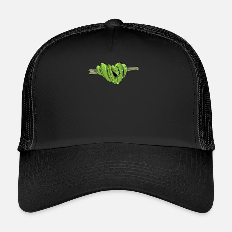 Morelia Viridis I Grüne Baumpython Schlange Phyton Trucker Cap
