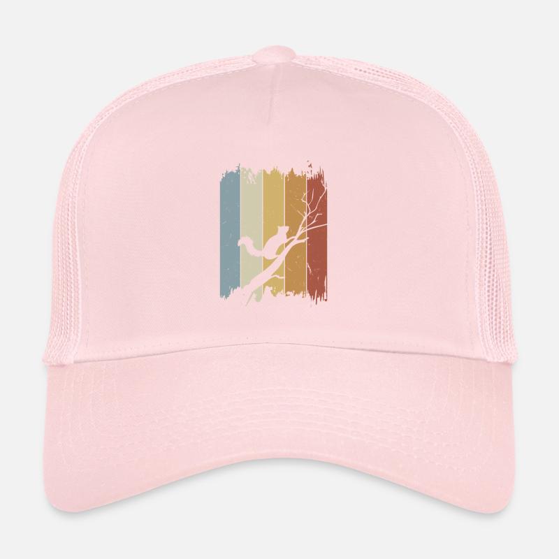 Retro Vintage Squirrel Silhouette Trucker Cap