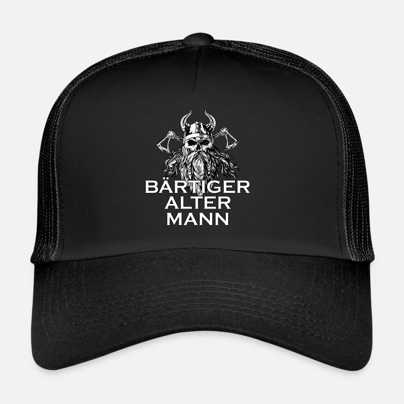 Wikinger Mann Bart Spruch Geschenkidee Trucker Cap