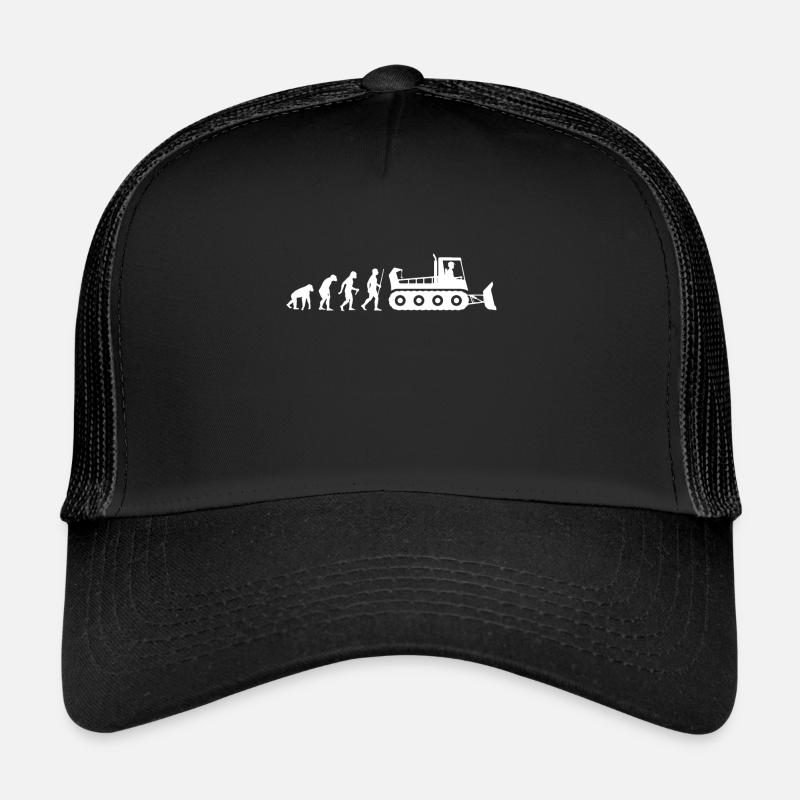 Evolution Snow Groomer Snowcat Snow Driver - Casquette trucker  - noir/noir