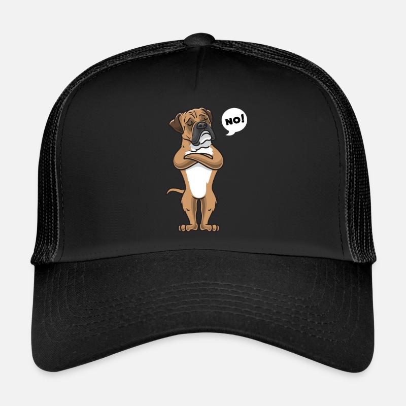 Chien bouledogue continental têtu Casquette trucker 