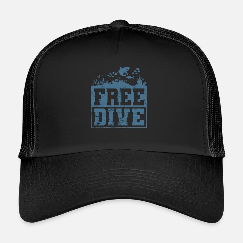 Plongée en apnée dans l’océan Free Dive Casquette trucker 
