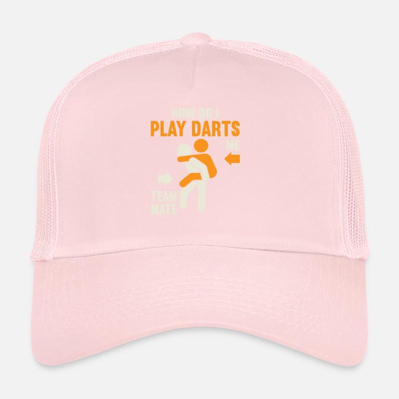 Dart Darts Dartboard Game Darts Player Shooting Trucker Cap