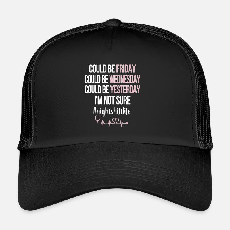 Infirmière de nuit Casquette trucker 