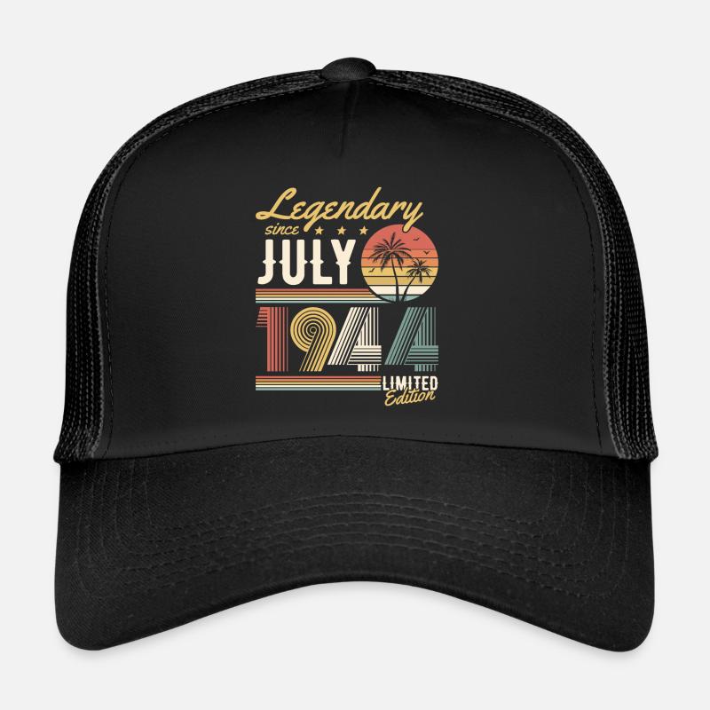 Legendary Since July 1944 Limited Edition - Trucker Cap - Schwarz/Schwarz