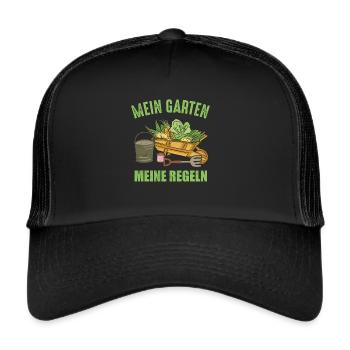 Hobbygärtner Gärtner - Trucker Cap - Schwarz/Schwarz - Vorne