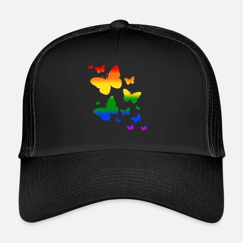Schmetterling Schmetterlinge LGTBQ Pride Trucker Cap